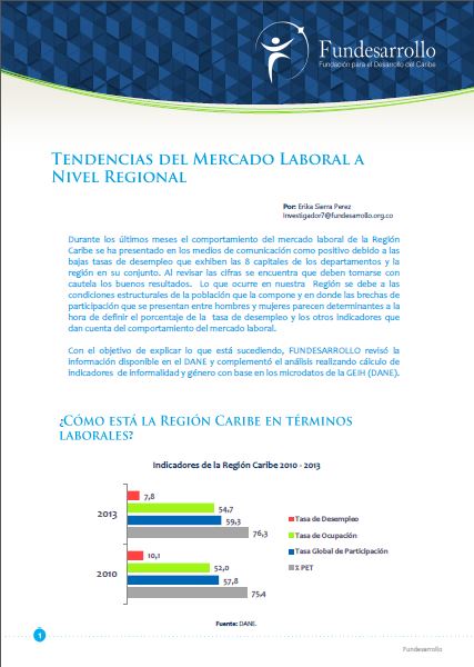 Tendencias del Mercado Laboral a Nivel Regional